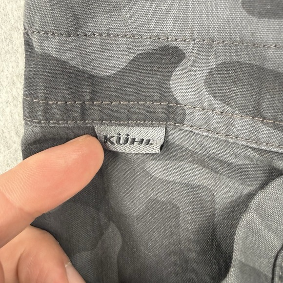 Kuhl Shorts Mens 36 Blue Gray Camo Ambush Cargo Tactical Utility Hiking Outdoor - Picture 4 of 16